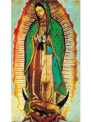 과달루페 성모 6.7x11cm 뒷면 기도문