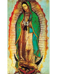 과달루페 성모 6.7x11cm 뒷면 기도문